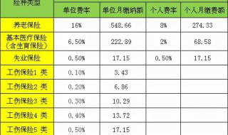 2021年社保缴费明细表